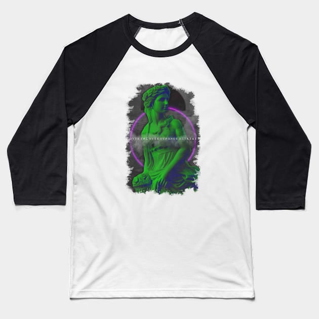 Statue Neon Baseball T-Shirt by Saturnbay•